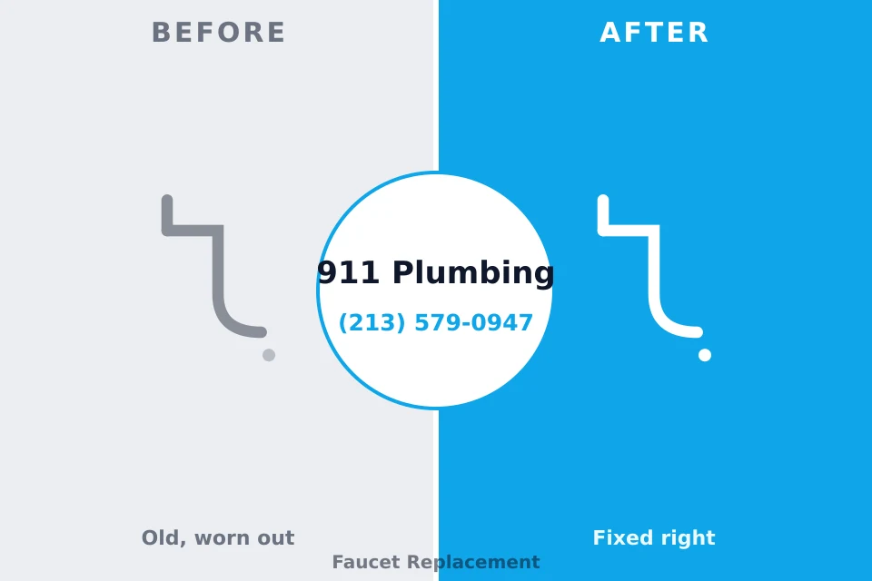 Before and after: plumbing repair Westville, IN